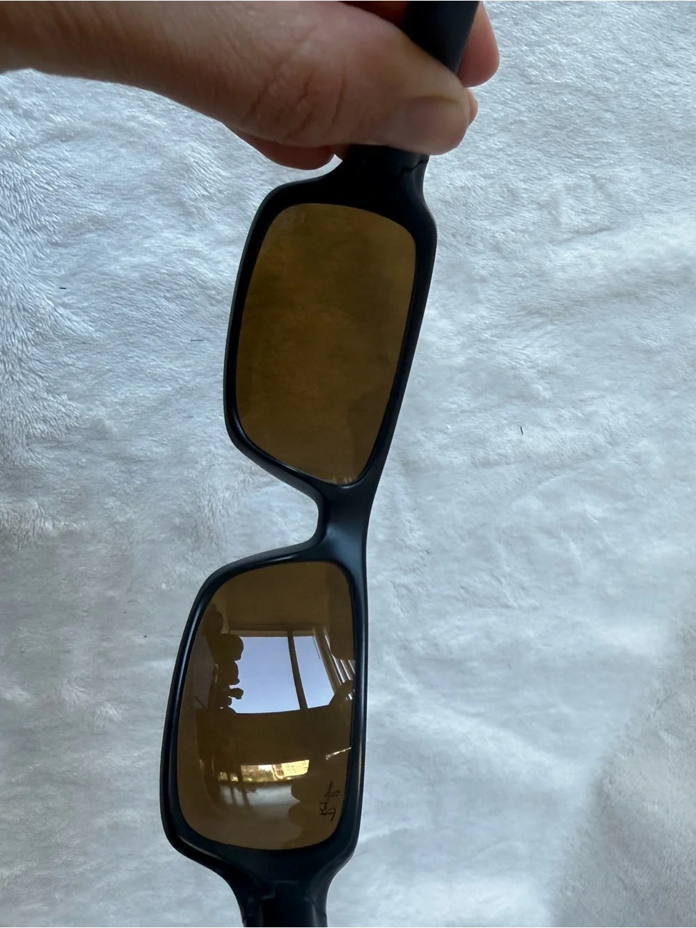Vintage Ray-Ban Sunglasses Black Wrap Frame Brown Lenses Unisex